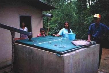 Mosquito proofing of water storage cement tanks